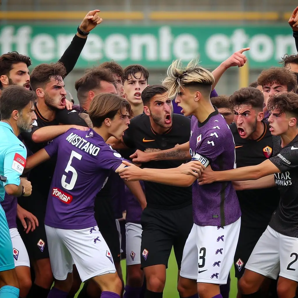 Rissa Fiorentina-Roma U19: Espulsi Misitano e Baroncelli nel Finale teso del Campionato Primavera