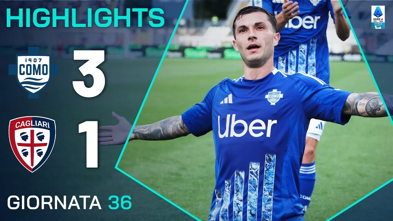 Il Como conquista la sesta vittoria consecutiva superando il Cagliari 3-1 e si afferma nella Serie A ENILIVE 2024/25