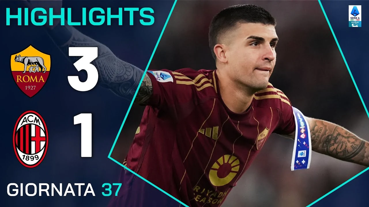 La Roma trionfa sul Milan e si avvicina alla Champions League con una possibile rimonta storica in Serie A
