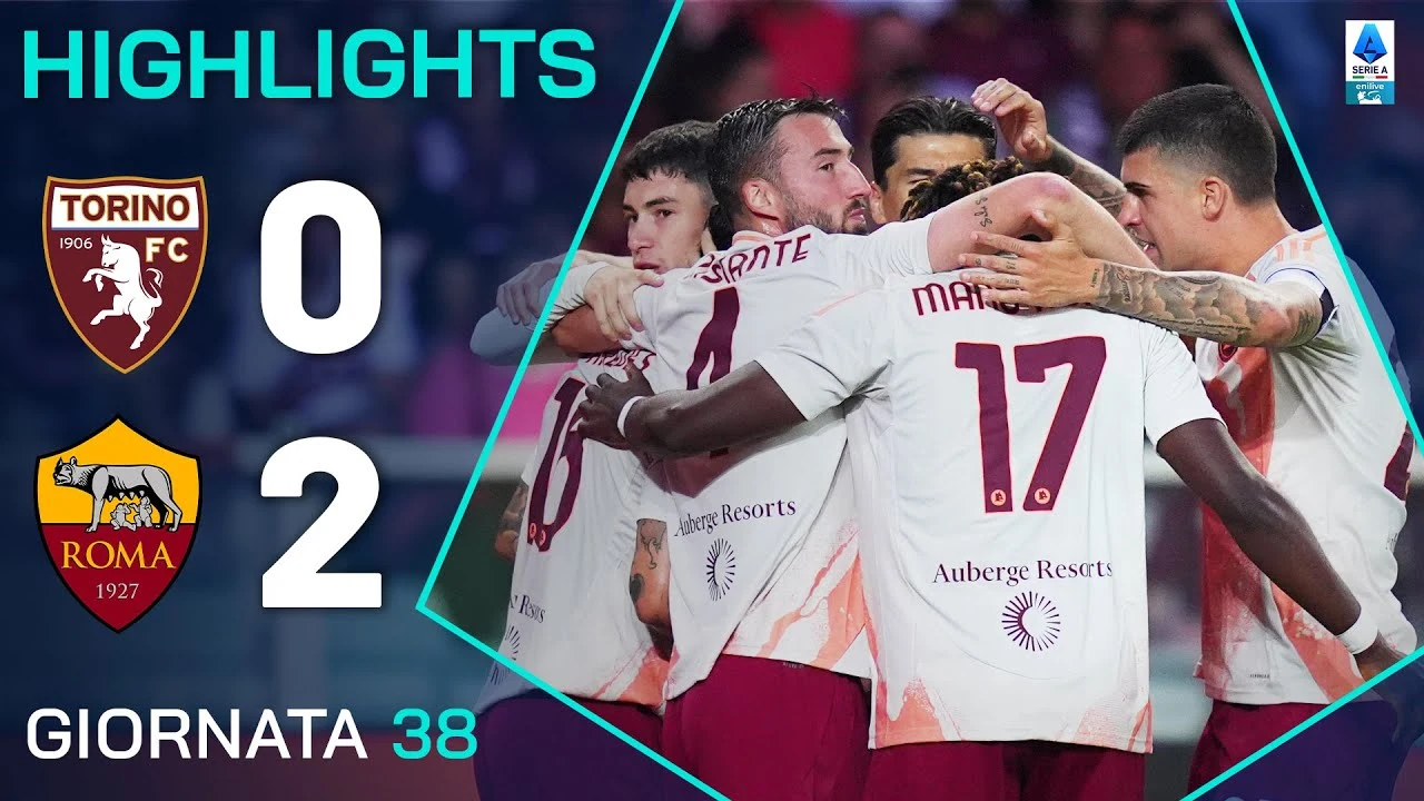 La Roma trionfa a Torino e conquista l’accesso all’Europa League con una straordinaria rimonta in classifica