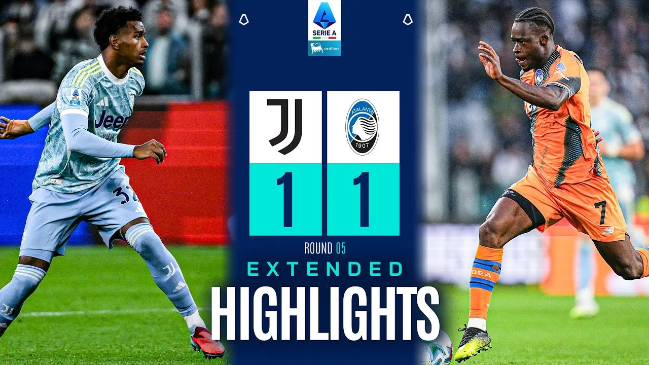 Juventus e Atalanta pareggiano 1-1 in un emozionante duello tattico di Serie A 2025/26